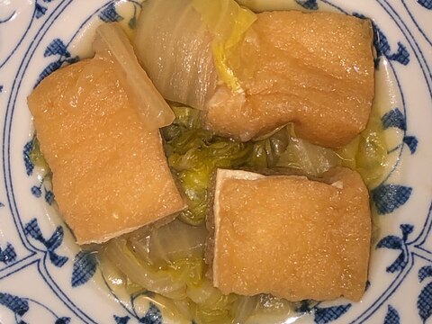 白菜と油揚げの本つゆ煮